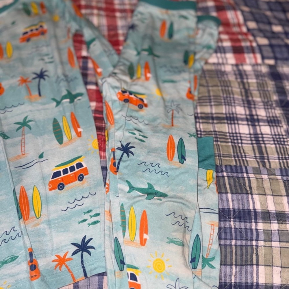 Little Sleepies Surf Life 2 piece pajama set - 7/8 - Picture 3 of 4